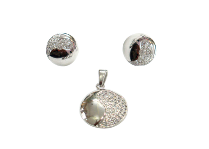 White Gold Plated | Fashion Pendant Sets